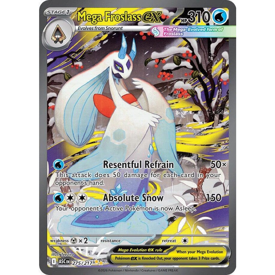 Pokémon TCG: Mega Froslass ex #275 – Tekli Kart (İngilizce)