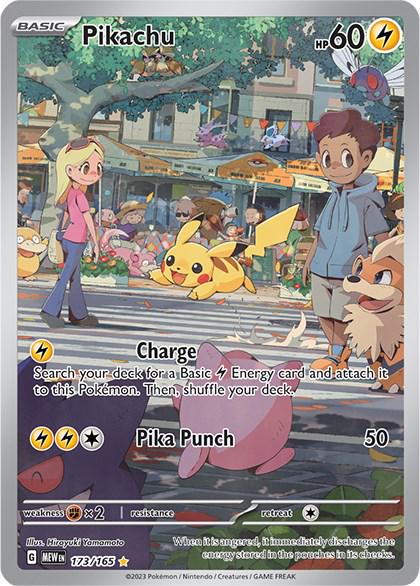 Pokémon TCG: Pikachu #173/165 – Tekli Kart (İngilizce)